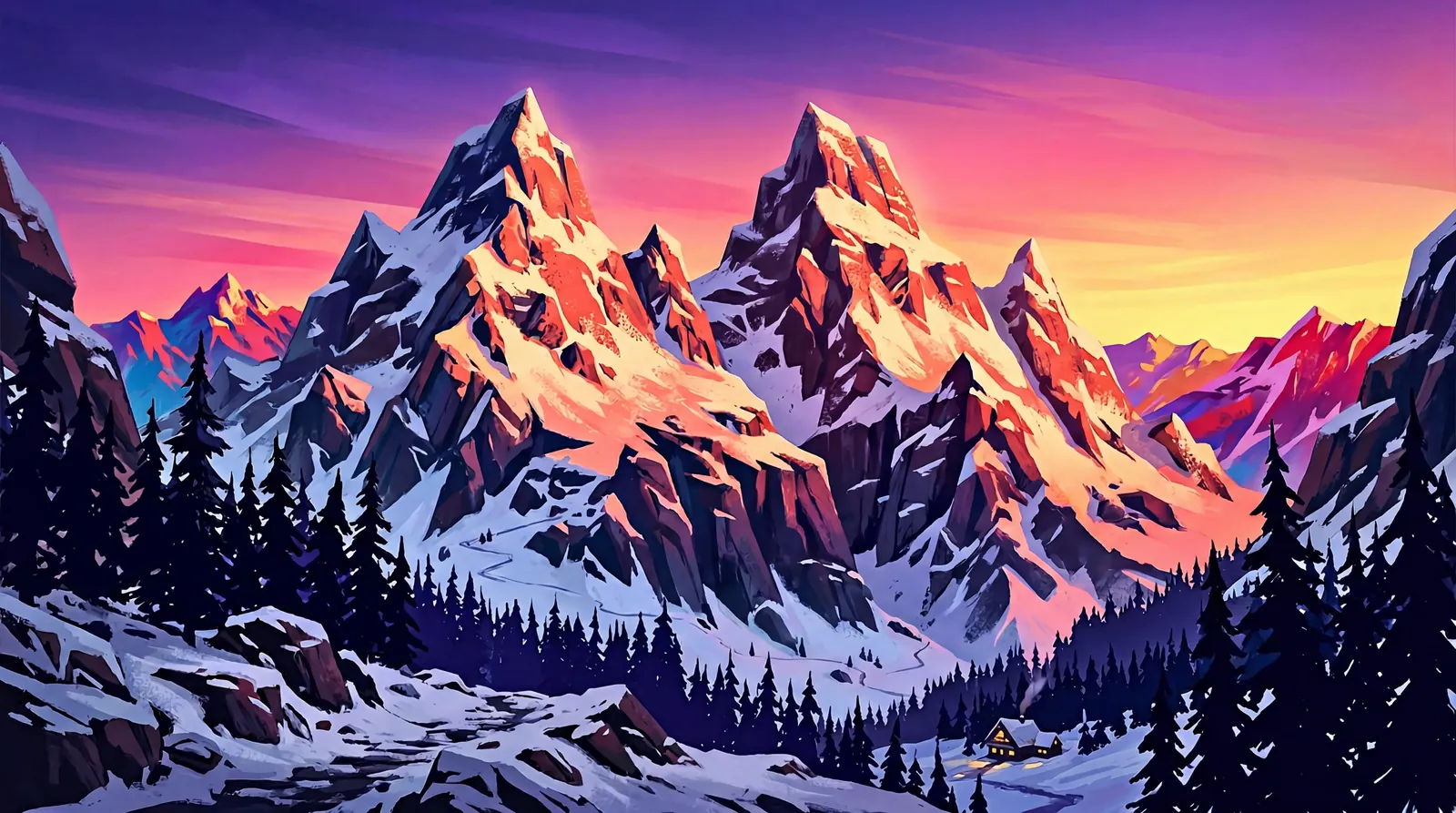 Alpglöden, concept